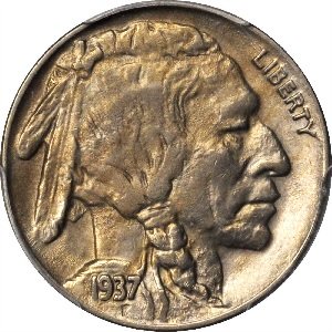 1937-D 3-legs Buffalo nickel images